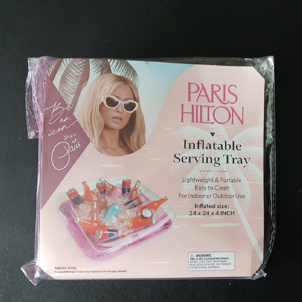 Paris Hilton Pink Inflatable Tray